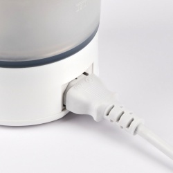 Fierbător Electric Pliabil din Silicon BL03, Capacitate 600 ml, 600W, Alb/Gri, Ideal pentru Călătorii și Acasă - Img 7