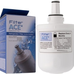 Filtru de Apă pentru Frigider ACE+ FA-0083U Compatibil Samsung DA29-00003G, HAFIN2/EXP, DA29-00003F, HAFIN1/EXP, Cartuș Filtrant Intern Anticalcar cu Cărbune Activ pentru Frigidere Side by Side Samsung Aqua-Pure Plus, Certificare NSF, Reduce Clorul