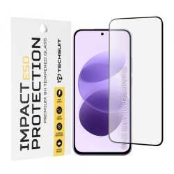 Folie de protectie Ecran Techsuit pentru Xiaomi Redmi Note 17 4G / Note 17 5G, Sticla Securizata, Full Glue, Neagra