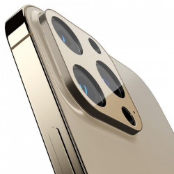 Folie protectie camera SPIGEN OPTIK.TR CAMERA PROTECTOR 2-PACK IPHONE 13 PRO / 13 PRO MAX GOLD - Img 7