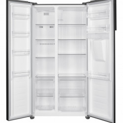 Frigider side by side Heinner HSBS-H439NFXWDE++, 433 l, No Frost, Display, Dozator de apa, Functie smart, Functie congelare si racire rapida, Clasa E, H 176.5 cm, Aspect inox - Img 7