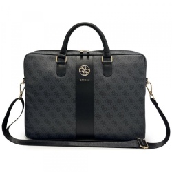Geanta Guess 4G Round Classic Logo pentru Laptop 16inch, Neagra