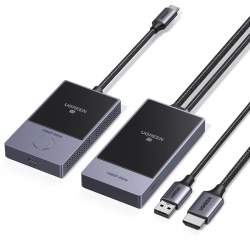 HDMI Ugreen CM737 Transmitator si receptor fara fir - negru și argintiu