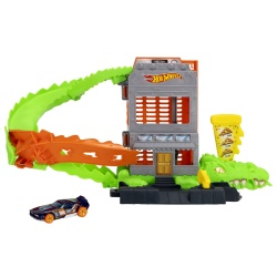 HOT WHEELS CITY PISTA INAMICILOR ATACUL CROC PIZZA - Img 2