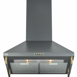 Hota incorporabila decorativa rustica Beko CWB6410AR, Putere de absorbtie 460 mc/h, 1 Motor, 60 cm, Antracit