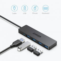 Hub USB 4 x USB 3.2 Anker, negru - Img 2