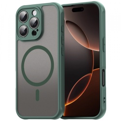 Husa MagSafe pentru Apple iPhone 11 Pro, Techsuit, HaloFrost II, Verde