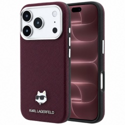 Husa MagSafe pentru Apple iPhone 18 Pro Max / 17 Pro Max, Karl Lagerfeld, Grained Choupette Head, Visinie