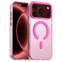 Husa MagSafe pentru Apple iPhone 18 Pro Max / 17 Pro Max, Techsuit, CandyCase, Roz