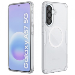 Husa MagSafe pentru Samsung Galaxy A57 5G, Nillkin, Nature Pro, Alba