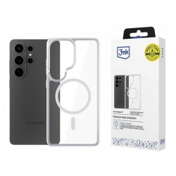 Husa MagSafe pentru Samsung Galaxy S26 Ultra, 3MK, Armor MagCase, Transparenta