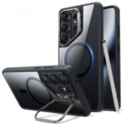 Husa MagSafe pentru Samsung Galaxy S26 Ultra, ESR, Classic Hybrid Kickstand, Neagra Transparenta