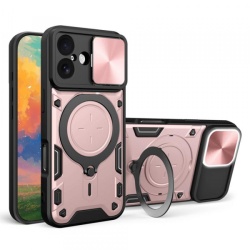 Husa pentru Apple iPhone 17, Techsuit, CamGuard Pro, Roz Aurie