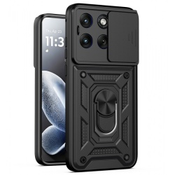 Husa pentru Motorola Edge 70 Fusion, Techsuit, CamShield, Neagra