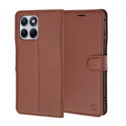 Husa pentru Motorola Edge 70 Fusion, Techsuit, Leather Folio, Maro