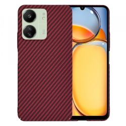Husa pentru Xiaomi Redmi 13C 5G / 13C / Poco C65, Techsuit, Carbonite FiberShell, Rosie