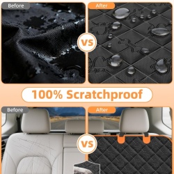 Husă Protecție Scaun Auto pentru Câini, 100% Impermeabilă și Antizgârieturi, Compatibilă cu Toate Mașinile, 135 x 148 cm - Img 6