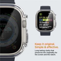 Husa Spigen Ultra Hybrid pentru Apple Watch Ultra (49 mm) - transparenta