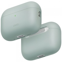 Husa UNIQ Lino pentru Apple AirPods Pro 3, Verde Menta