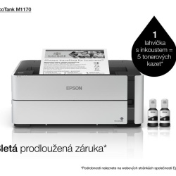 Imprimanta InkJet Monocrom Epson EcoTank M1170, White - Img 11