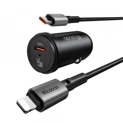 Incarcator Auto Cu Cablu USB-C Mcdodo CC-7495, 45W, 3A, 1 x USB-C, Negru