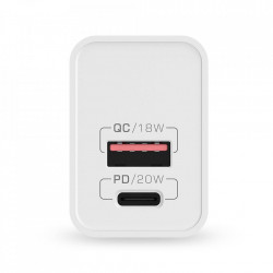 Incarcator de perete Blitzwolf BW-S20, USB, USB-C, 20W (alb) - Img 3