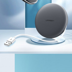 Incarcator fara fir Ugreen Qi 10 W + cablu USB gri (60278) - Img 2