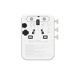 Incarcator Mophie Essential 70w GaN 5 Port + AC Travel Adapter White - Img 5