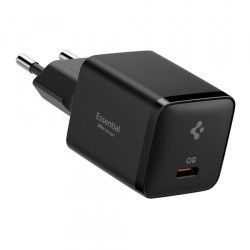Incarcator Retea Spigen EE301EU Essential, 30W, 3A, 1 x USB-C, Negru ACH09493