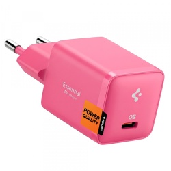 Incarcator Retea Spigen EE301EU Essential, 30W, 3A, 1 x USB-C, Roz ACH10449