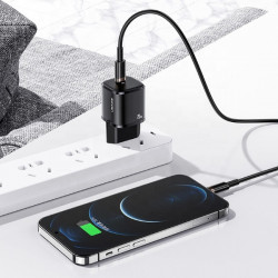 Incarcator retea USAMS 1XUSB-C T36 MINI 20W negru - Img 2