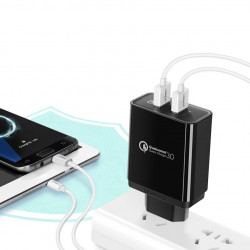 Incarcator UGREEN Quick Charge 3.0 2x USB 30W 3A - negru - Img 5