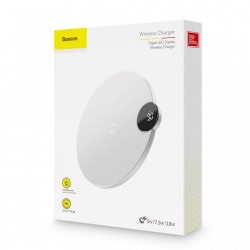 INCARCATOR WIRELESS, BASEUS, CU DISPLAY DIGITAL, ALB - Img 7