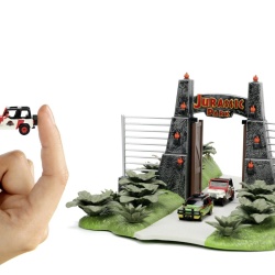 JADA JURASSIC PARK SCENA NANO CU 2 VEHICULE METALICE - Img 3
