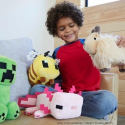 Jucărie de Pluș Mattel Minecraft Base, Personaje Asortate din Jocul Video (Diverse Modele), Material Textil Moale, Detalii Pixelate Autentice, Cadou Colecționabil pentru Copii și Fani Minecraft - Img 6