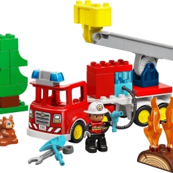 LEGO DUPLO CAMION DE POMPIERI CU FURTUN SI POMPIER 10473 - Img 3