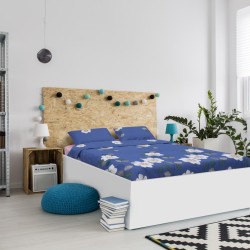 Lenjerie king size Micro Blue Daisy - Img 5