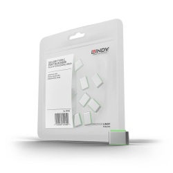 Lindy USB C Port Blockers, 10pcs, Green
