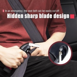 Maner de sprijin auto multifunctional pentru batrani si persoane cu dizabilitati, bara asistenta iesire din masina cu prindere pe incuietoarea portierei, Rosu - Img 2