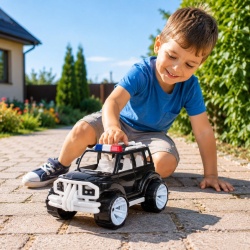 MASINA JEEP OFF ROADER NEGRU ALB 32CM - Img 3