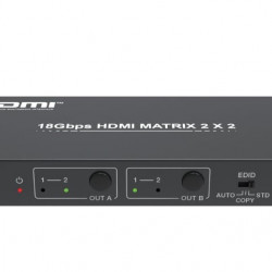 Matrix HDMI 2.0 2x2 Switch HDCVT MXB22AC