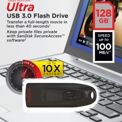 Memorie USB SanDisk Ultra, 128GB, USB 3.0, Negru - Img 10