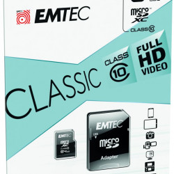 MICROSDHC 64GB CL10 EMTEC