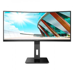 Monitor Curbat LED VA AOC 34", WQHD, 100Hz, 4ms, FreeSync2, FrameLess, HDMI, DisplayPort, CU34P2A