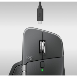 Mouse MX Master 4 - 8K DPI MagSpeed Scrolling Logi Bolt Receiver, Bluetooth Graphite 910-007617 - Img 5