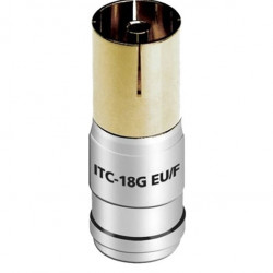 Mufa Coax F pentru cablu coaxial Audioquest ITC-18G EU, cod 68-012-53