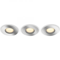 Pachet 3 Spoturi inteligente incastrate Philips Hue Adore Bathroom
