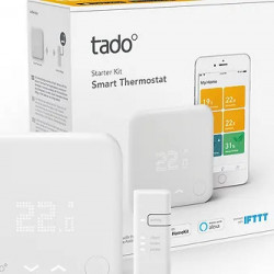 Pachet termostat inteligent Tado - Smart Thermostat V3+ cu Internet Bridge, Alb/Gri - Img 2