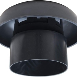 Pălărie Ventilație FIRST PLAST CDV100A, 100 mm, Negru - Img 2