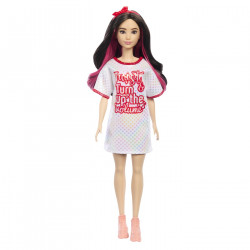 PAPUSA BARBIE FASHIONISTA BRUNETA CU ROCHITA SPORT - Img 2